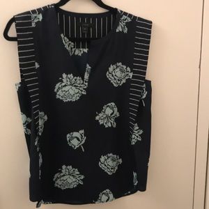 J. crew floral blouse